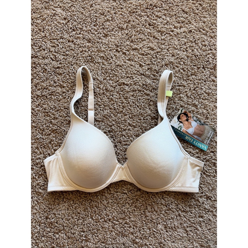 Vanity Fair Body Shine Full Coverage Underwire Contour Bra 75298 Nude Beige 34B - Picture 3 of 12